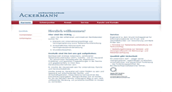 Desktop Screenshot of anwaltskanzlei-ackermann.de