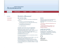 Tablet Screenshot of anwaltskanzlei-ackermann.de